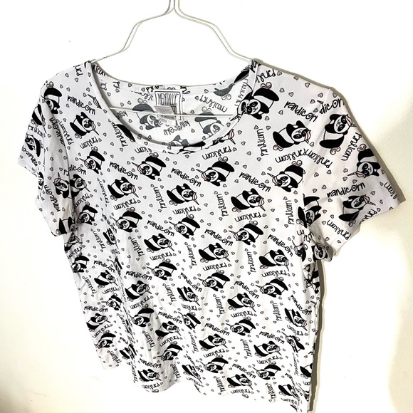 MENTALLY EXHAUSTED (can’t even) very soft and stretchy Pandicorn t-shirt… - Picture 4 of 9